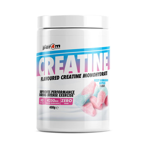 Per4m Creatine 400g Fizzy Bubblegum Bottles