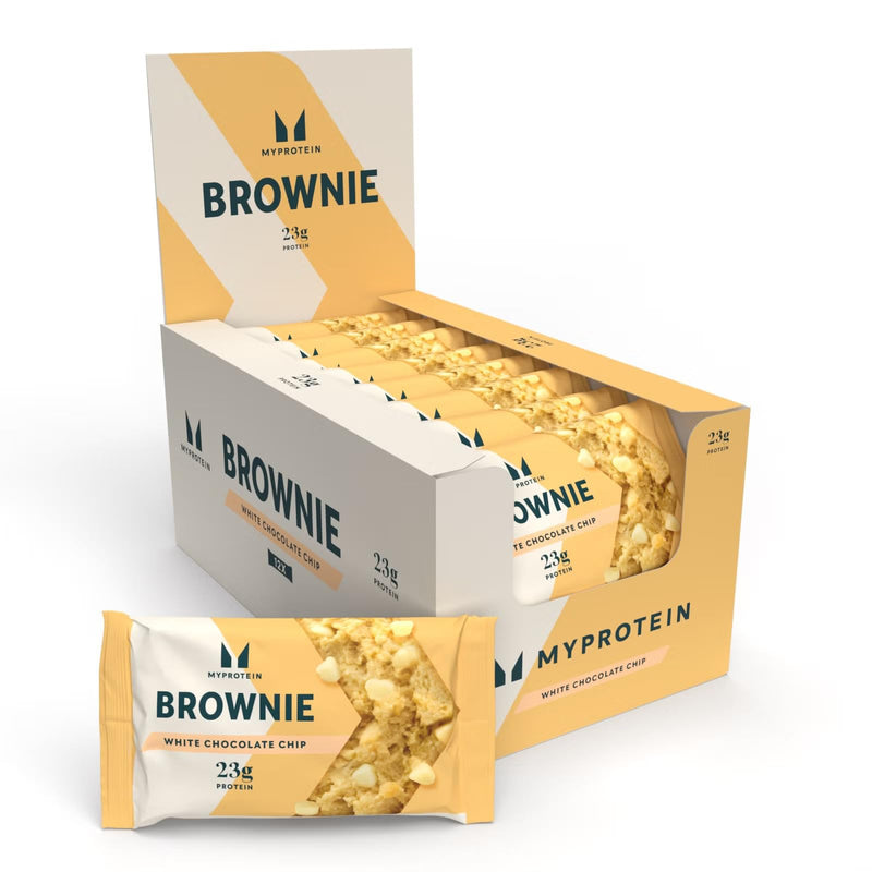 MyProtein Protein Brownie 12x75g White Chocolate Chip