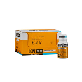 Bulk Dope Pre-Workout Shots 12x60g Mango