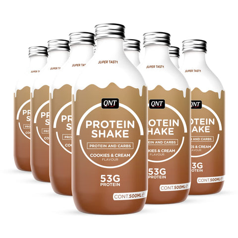 QNT 53g Protein Shake 12x500ml Cookies & Cream