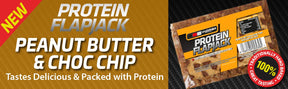 Vyomax Nutrition Protein Flapjacks 12x100g Peanut Butter & Choc Chip
