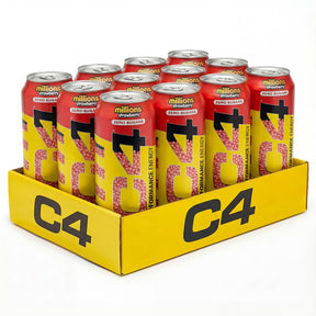 Cellucor C4 Performance Energy Carbonated RTD 12x500ml Millions Strawberry