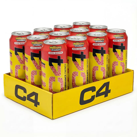 Cellucor C4 Performance Energy Carbonated RTD 12x500ml Millions Strawberry