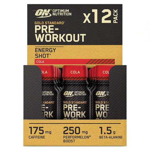 Optimum Nutrition Gold Standard Pre-Workout Shot 12x60ml Cola