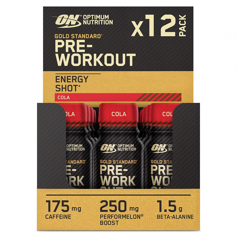 Optimum Nutrition Gold Standard Pre-Workout Shot 12x60ml Cola