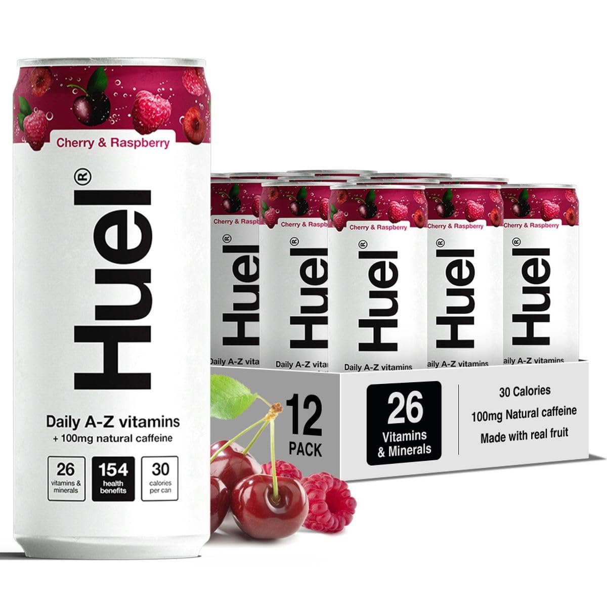 HUEL Daily A-Z Vitamins 12x330ml Cherry & Raspberry