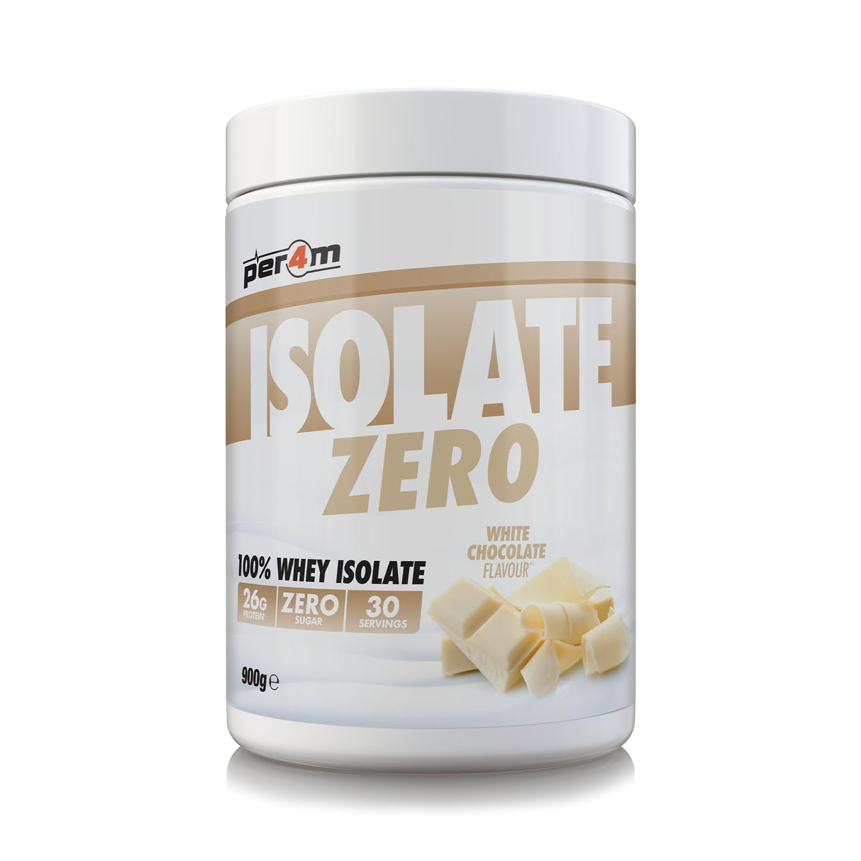Per4m Isolate Zero 900g White Chocolate