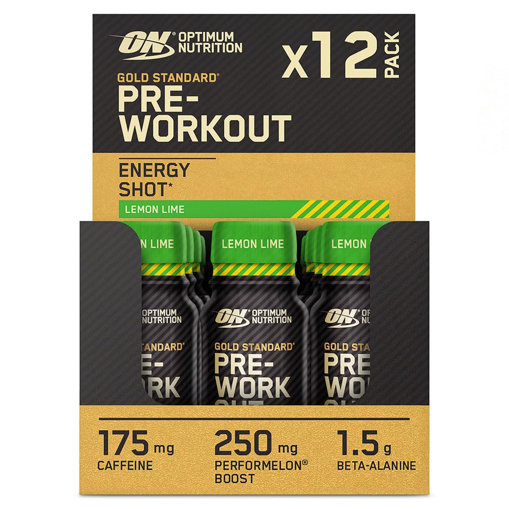 Optimum Nutrition Gold Standard Pre-Workout Shot 12x60ml Lemon & Lime