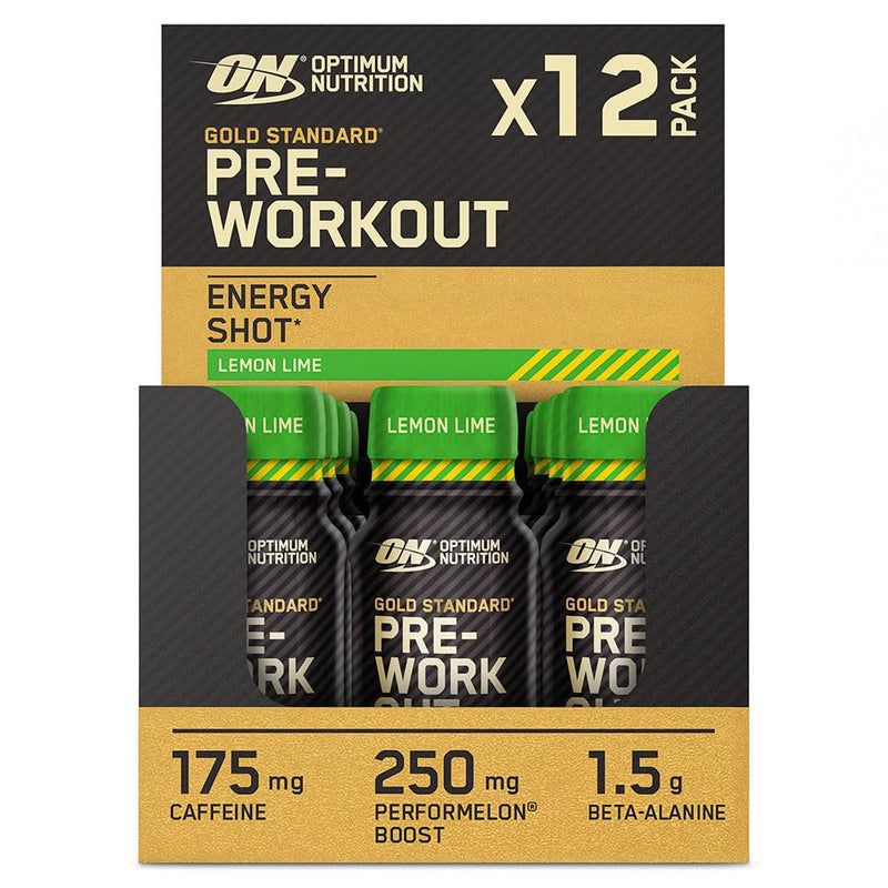 Optimum Nutrition Gold Standard Pre-Workout Shot 12x60ml Lemon & Lime