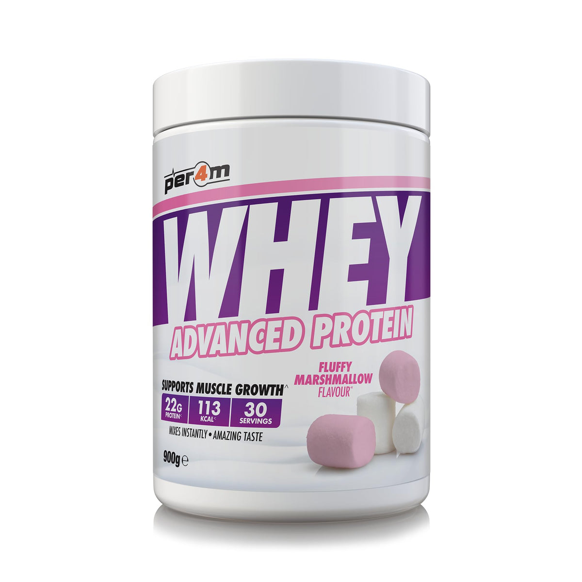 Per4m Advanced Whey Protein 900g Fluffy Marshmallow