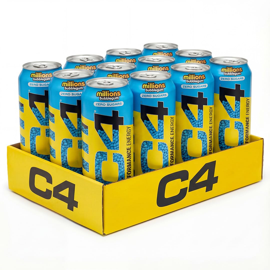 Cellucor C4 Performance Energy Carbonated RTD 12x500ml Millions Bubblegum
