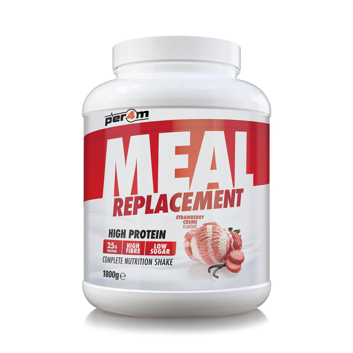 Per4m Meal Replacement  1.8kg Strawberry Crme