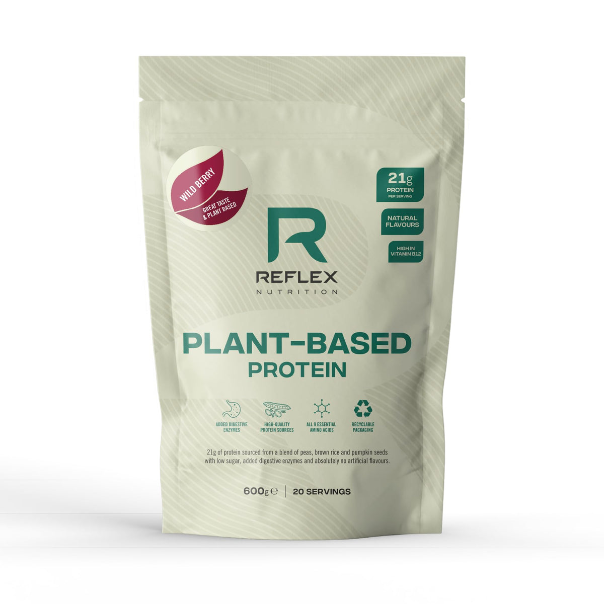 Reflex Nutrition Plant Based Protein 600g Wild Berry