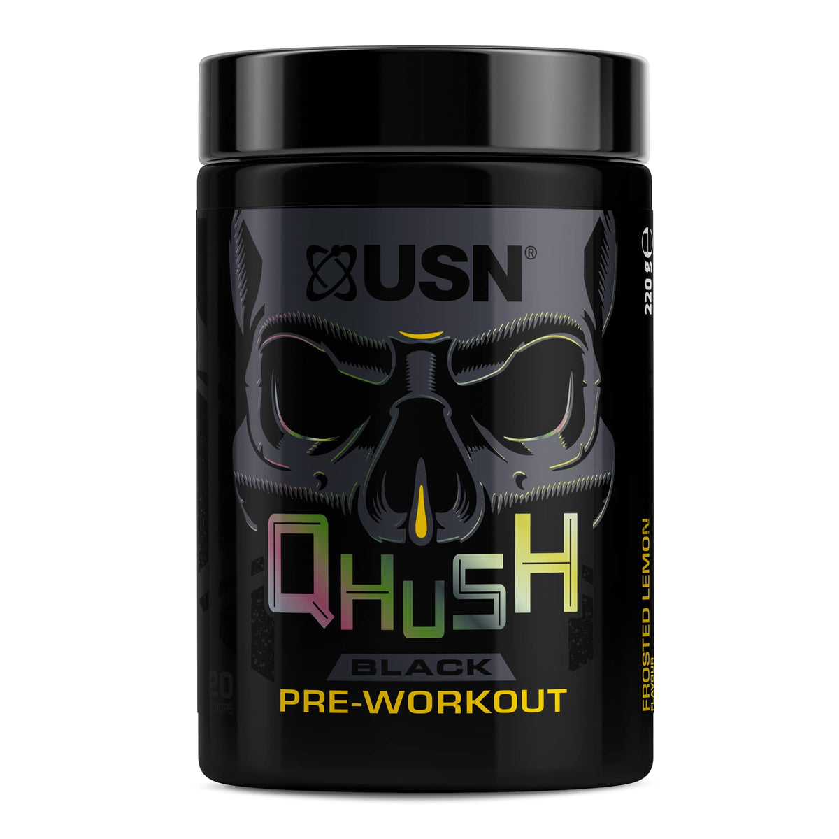 USN QHUSH Black 220g Frosted Lemon