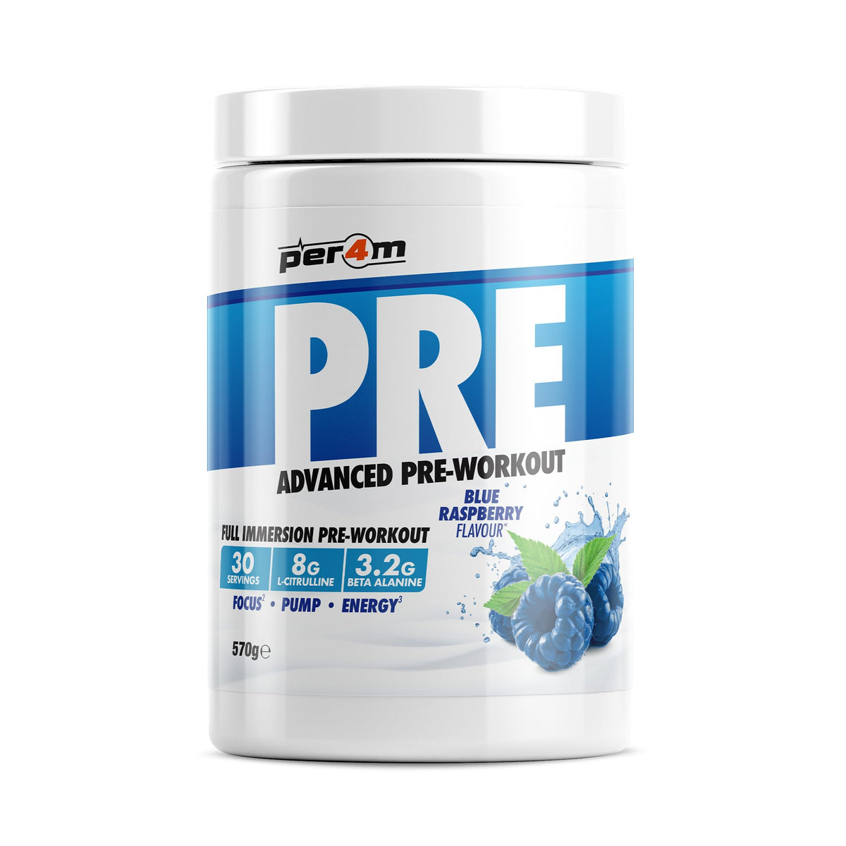 Per4m Pre 570g Blue Raspberry