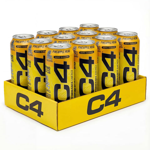 Cellucor C4 Performance Energy Carbonated RTD 12x500ml Pineapple Head