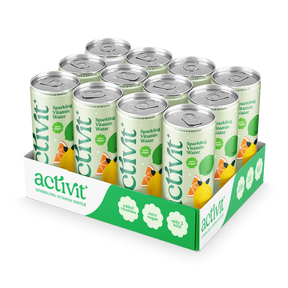 Activit Sparkling Vitamin Water - Lemon & Lime - 12x500ml