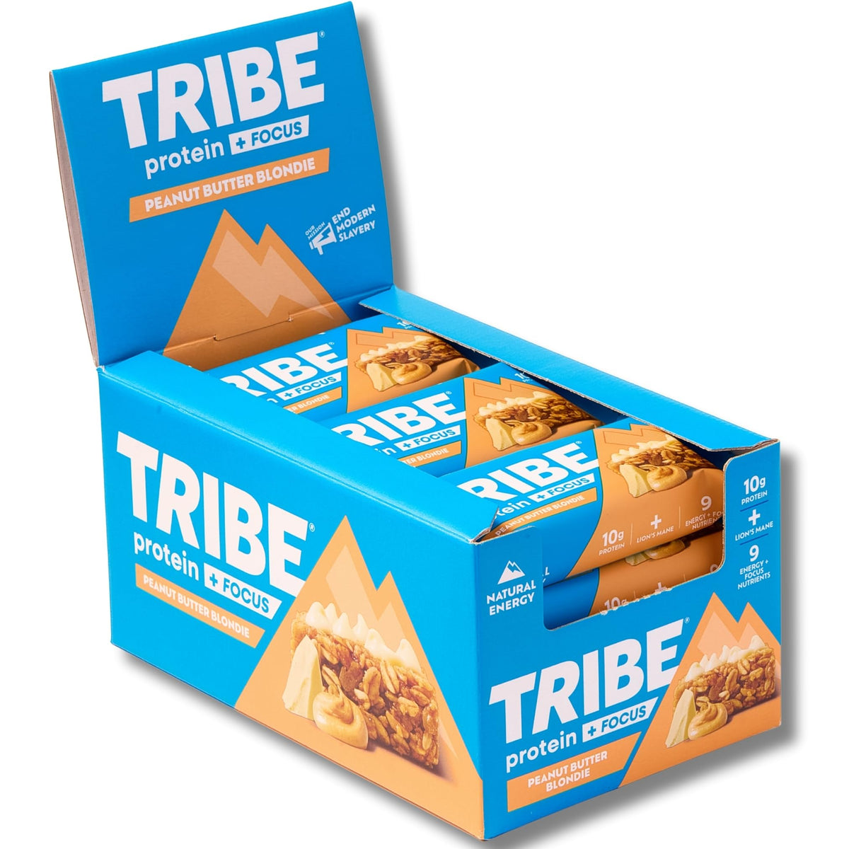 Tribe Protein + Focus Flapjack 12x60g Peanut Butter Blondie