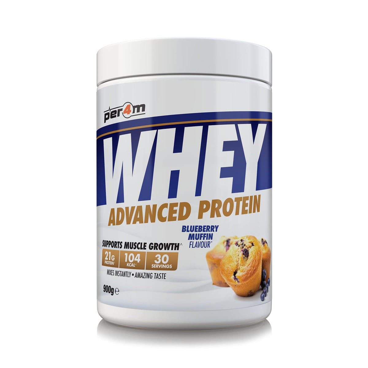 Per4m Advanced Whey Protein 900g Blueberry Muffin