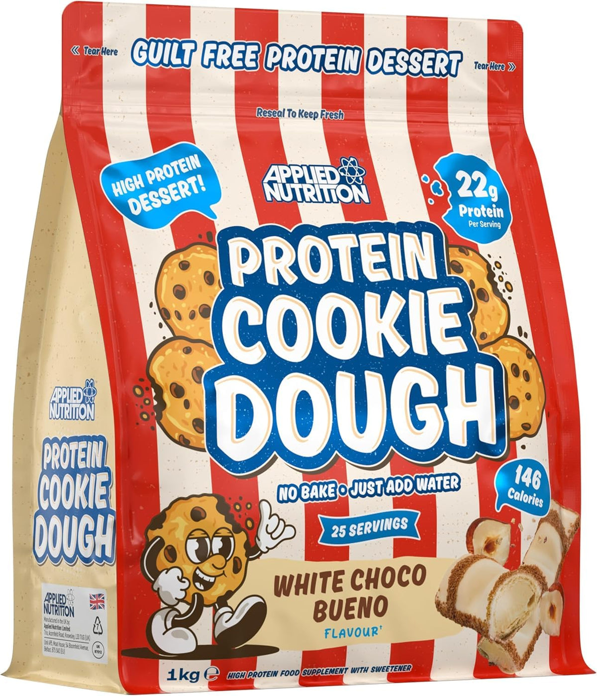 Applied Nutrition Protein Cookie Dough 1kg White Choco Bueno