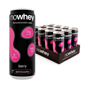 NoWhey Flavoured Protein Water 12x330ml Berry