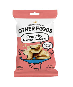 Other Foods Mushroom Crisps 8x40g Crunchy Trumpet Mushrooms