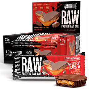 Warrior Raw Protein Flapjack 12x75g Peanut Butter Cup