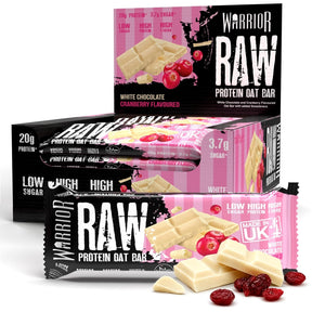 Warrior Raw Protein Flapjack 12x75g White Chocolate Cranberry