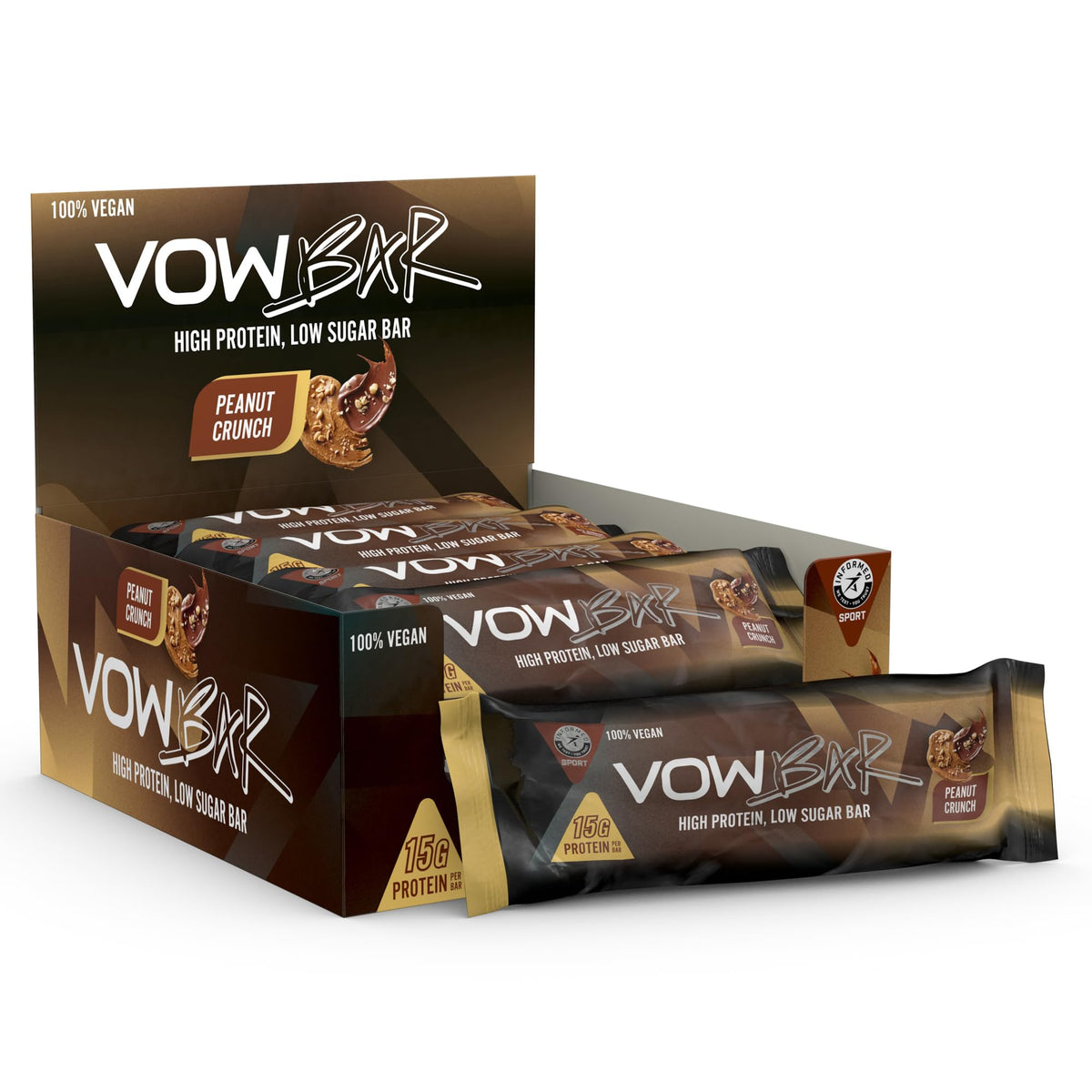 VOW Nutrition VOW Bar 12x48g Peanut Crunch
