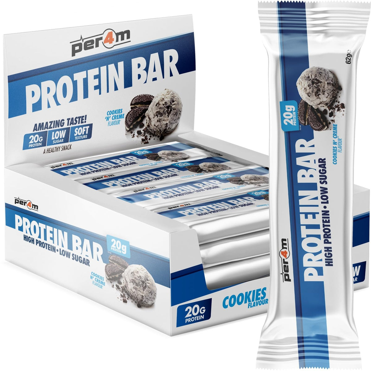 Per4m Protein Bar 62g Cookies N Creme