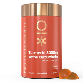 Nutriburst Tumeric 3000mg 60 Gummies Ginger