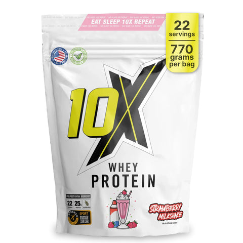 10X Athletic Whey Protein 700g Strawberry Milkshake