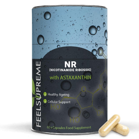 Feel Supreme NAD+ Booster NR with Astaxanthin 60 Veg Caps