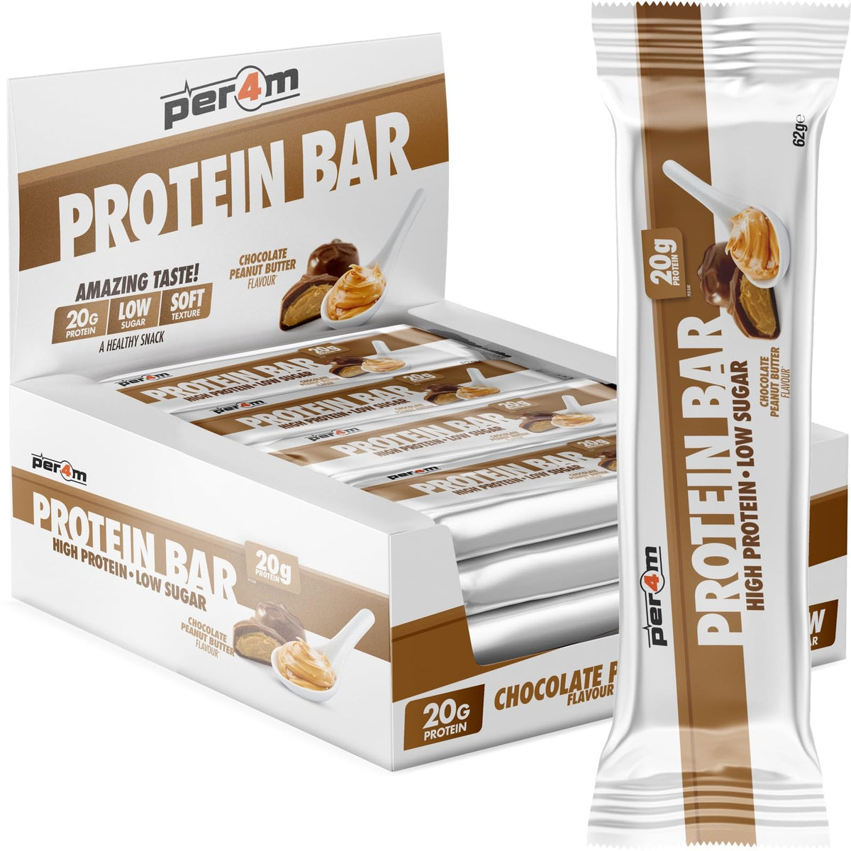 Per4m Protein Bar 62g Chocolate Peanut Butter