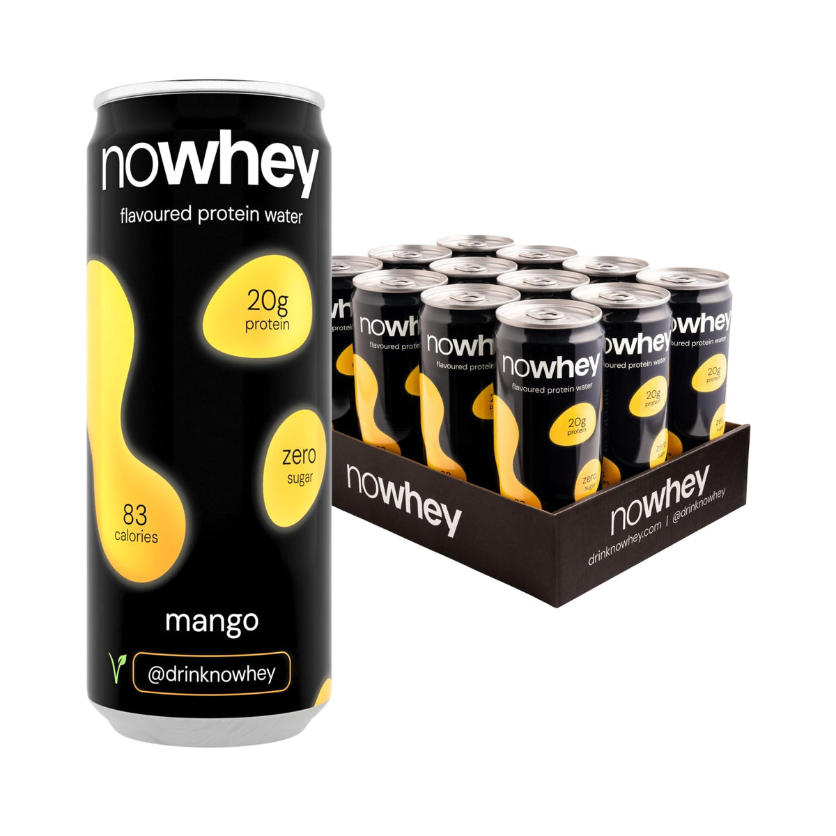 NoWhey Flavoured Protein Water 12x330ml Mango