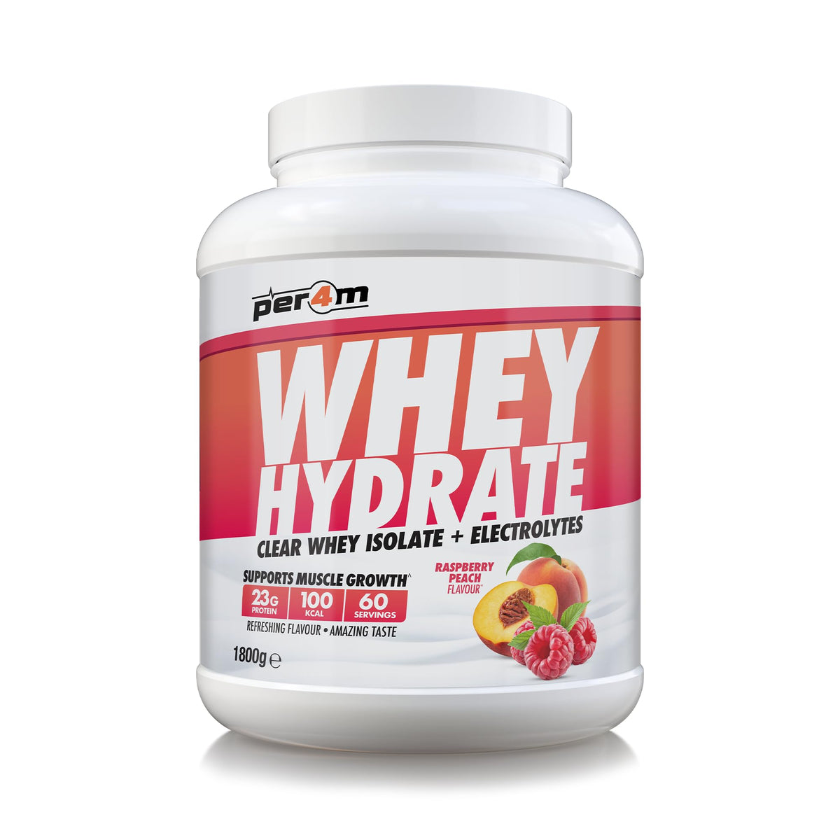 Per4m Whey Hydrate 1.8kg Raspberry Peach