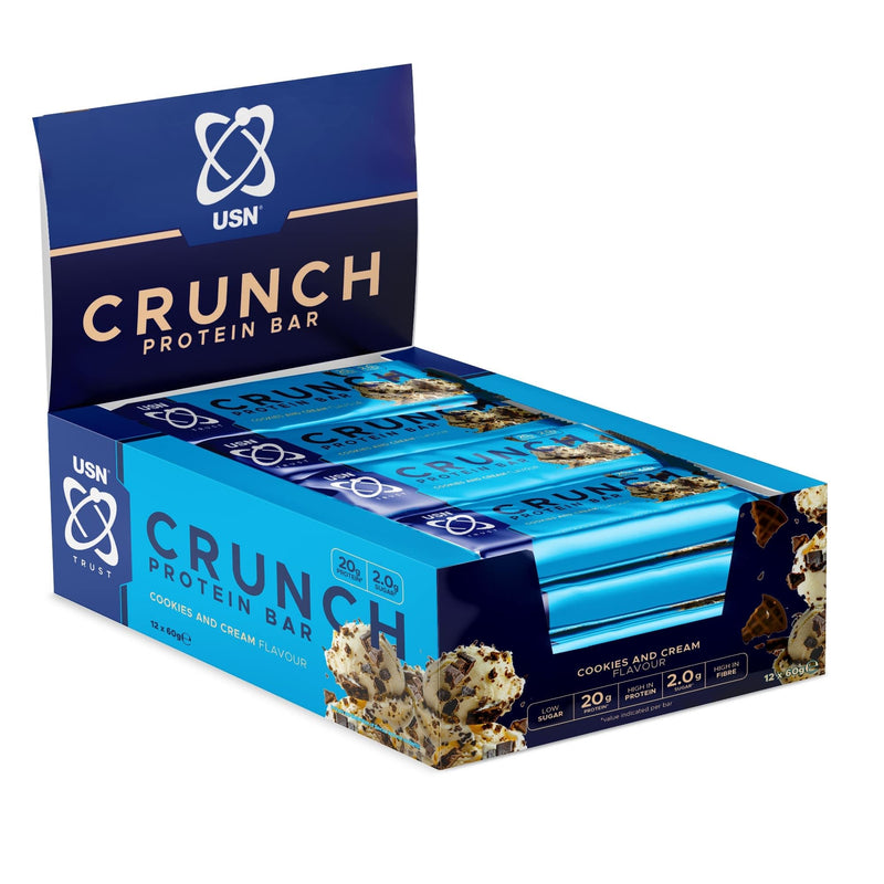 USN Trust Crunch Bars 12x60g Cookies & Cream