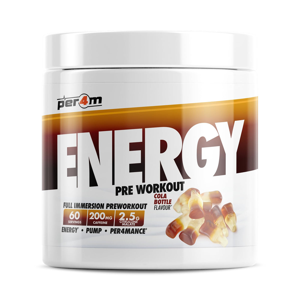Per4m Energy Pre Workout 390g Cola Bottle