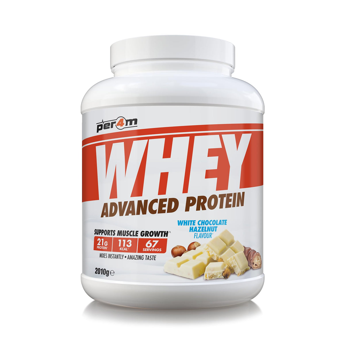 Per4m Advanced Whey Protein 2.01kg White Chocolate Hazelnut