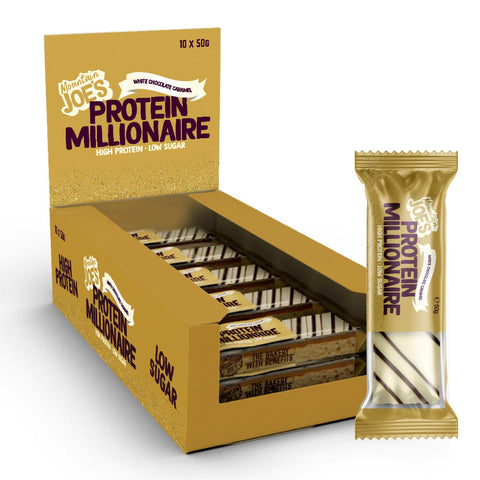 Mountain Joes Protein Millionaire 10x50g White Chocolate Caramel