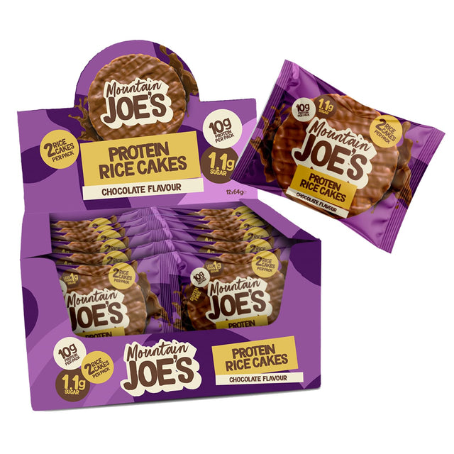 Mountain Joes Rice Cake 12x64g Milk Chocolate — Mountain Joes — image 1