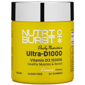Nutriburst Ultra-D3 1000 IU 60 Gummies Lemon