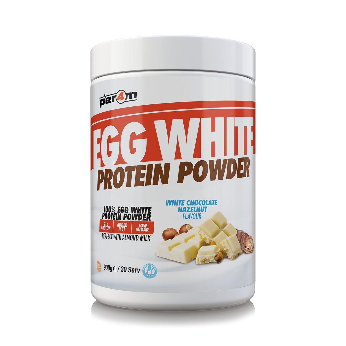 Per4m Egg Protein 900g White Chocolate Hazelnut — Per4m — image 1