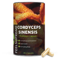 Feel Supreme Cordyceps Militaris Mushroom Capsules 60
