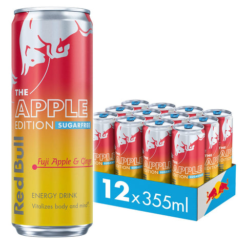Red Bull Sugar Free 12x355ml Fuji Apple & Ginger