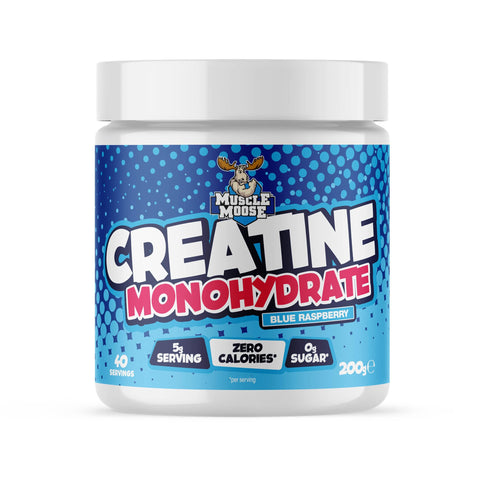 Muscle Moose Creatine Monohydrate (Flavoured) 200g Blue Raspberry
