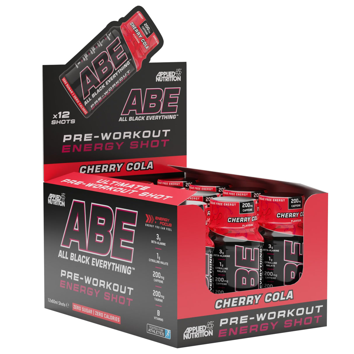 Applied Nutrition ABE (All Black Everything) Shots 12x60ml Cherry Cola