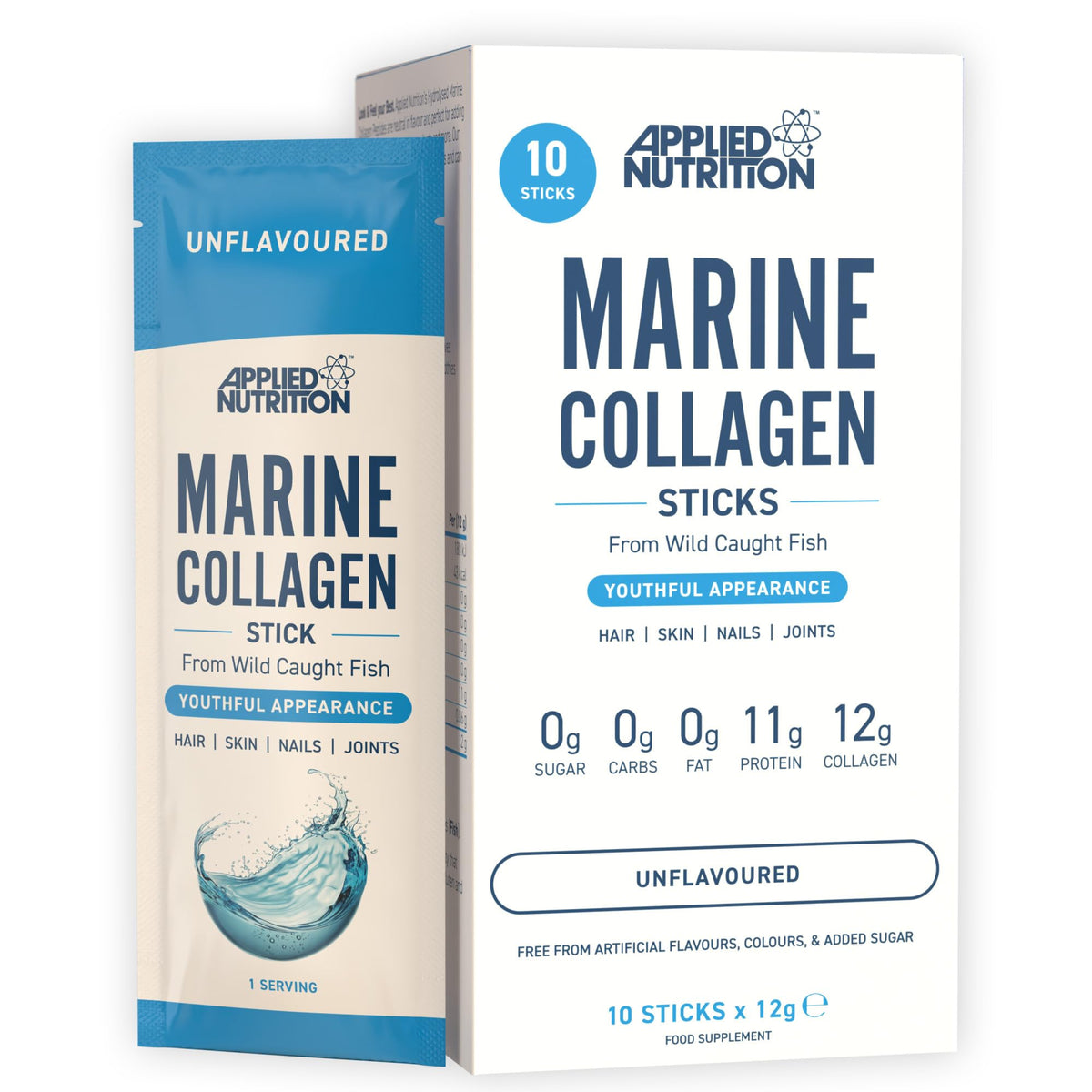 Applied Nutrition Marine Collagen Sticks 12x12g Unflavoured