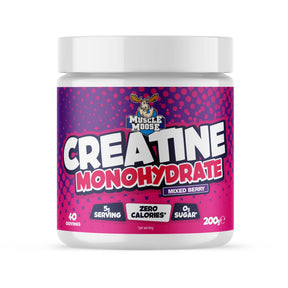 Muscle Moose Creatine Monohydrate (Flavoured) 200g Mixed Berry