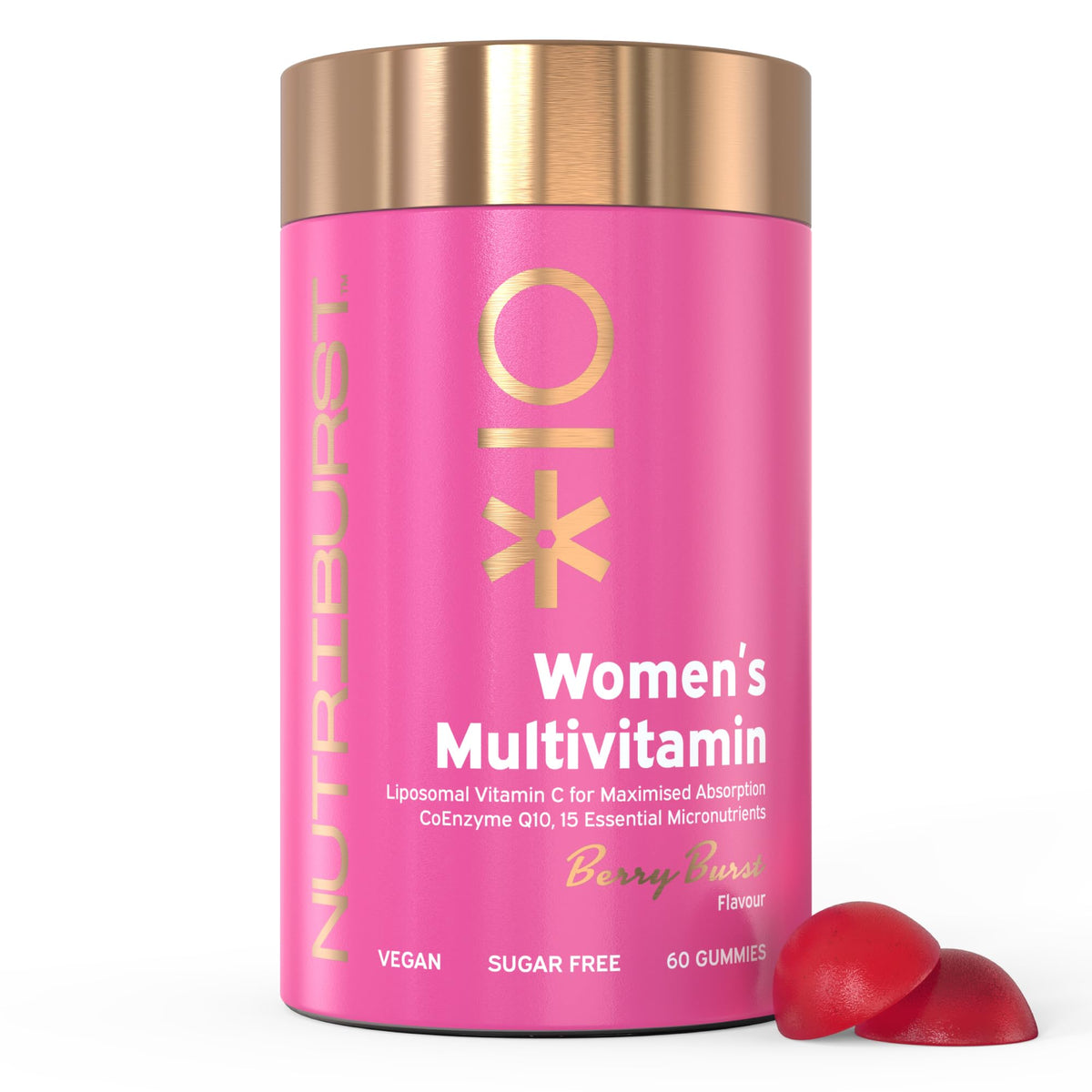 Nutriburst Womens Multivitamin 60 Gummies Berry Burst